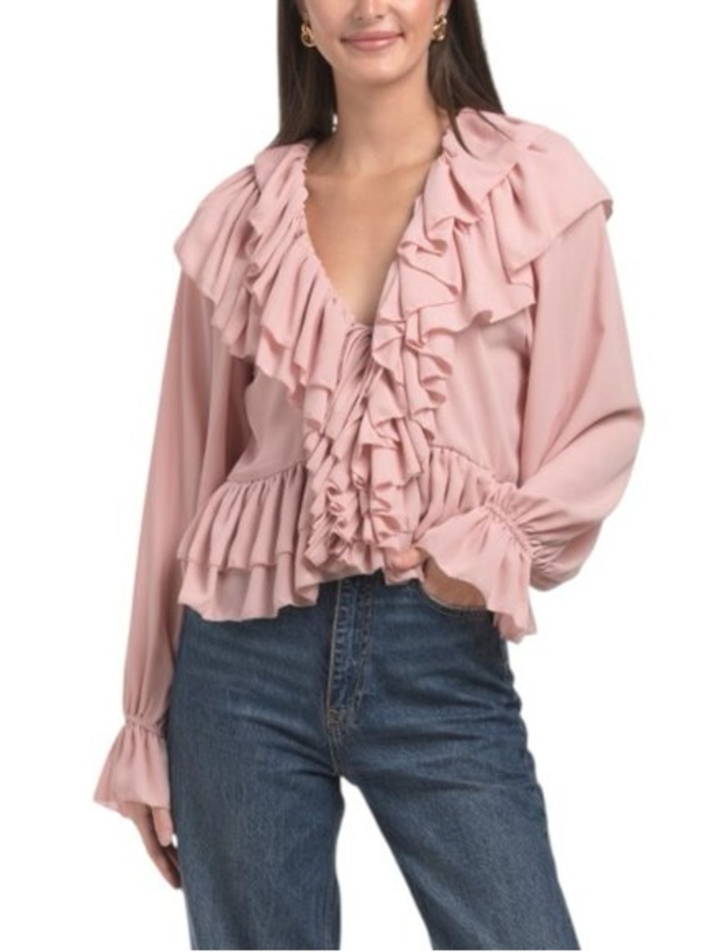 Torn by Ronny Kobo Dusty Pink Rhea top